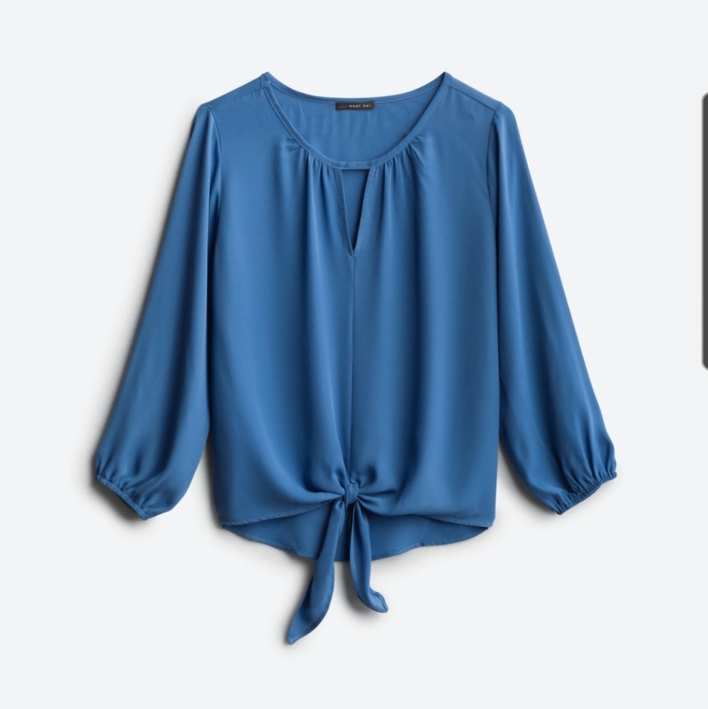 West Kei tie front blouse. Size small